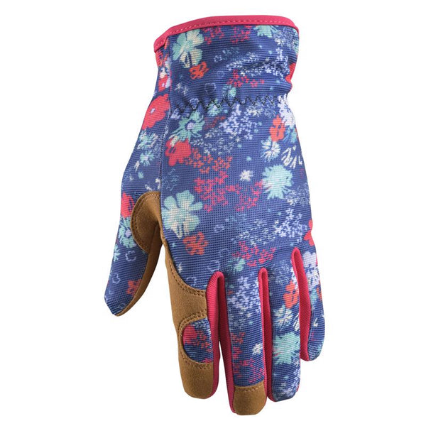 Wells Lamont 7013699 Women Indoor Outdoor Botanical Work Gloves - Multi Color - Small 7753S-925