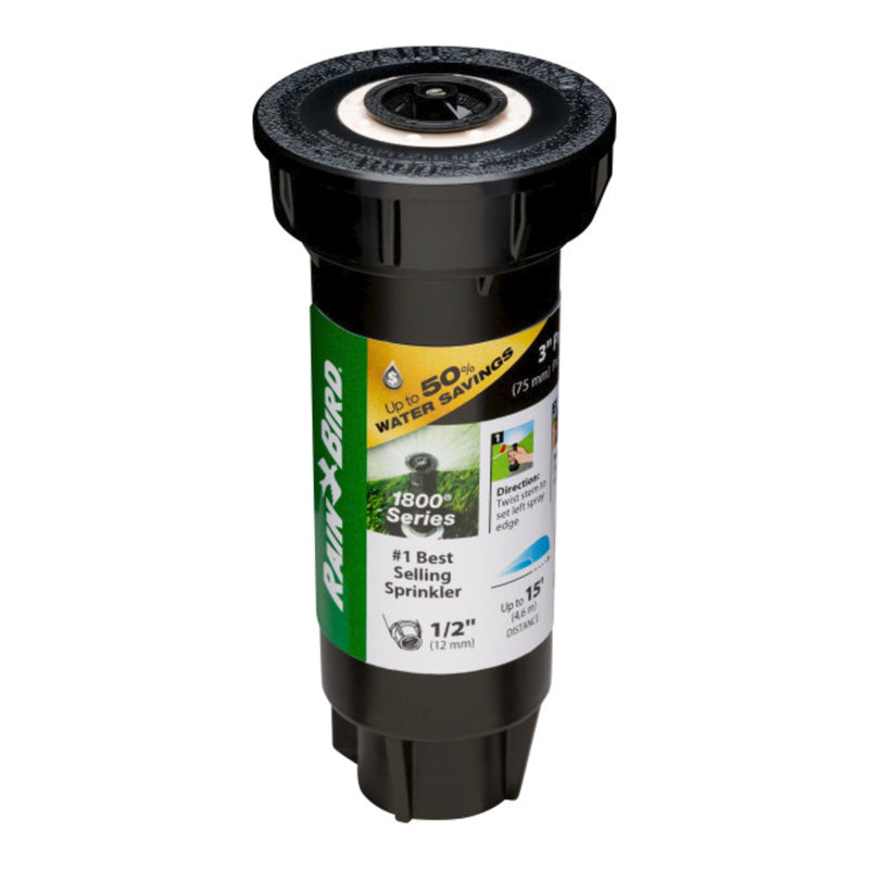 Rain Bird 1803APPRS Pressure Regulating Professional PRS pop-up Sprinkler, Black