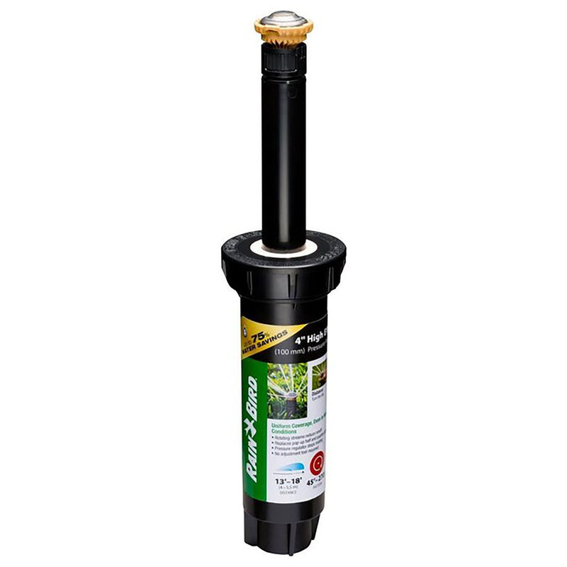 Rain Bird 12SAPROPR Pressure Regulating (PRS) High-Efficiency Pro Rotary Sprinkler, Hand Adjustable 45° - 270° Pattern, 13' - 18' Spray Distance, 4" Pop-up Height