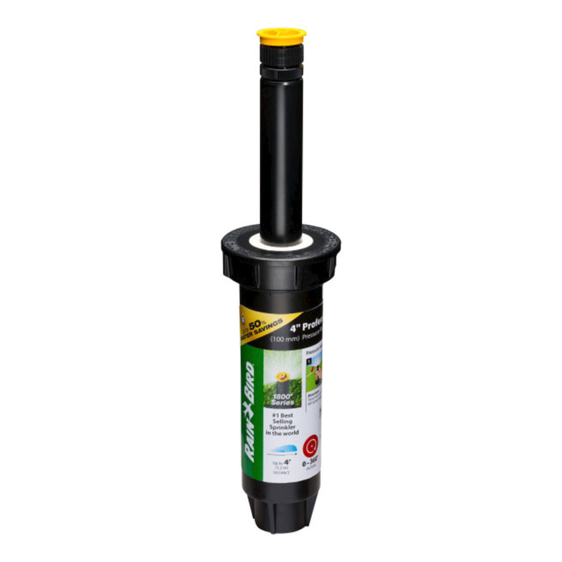 Rain Bird 1804AP4PRS Pressure Regulating Professional PRS pop-up Sprinkler, Black