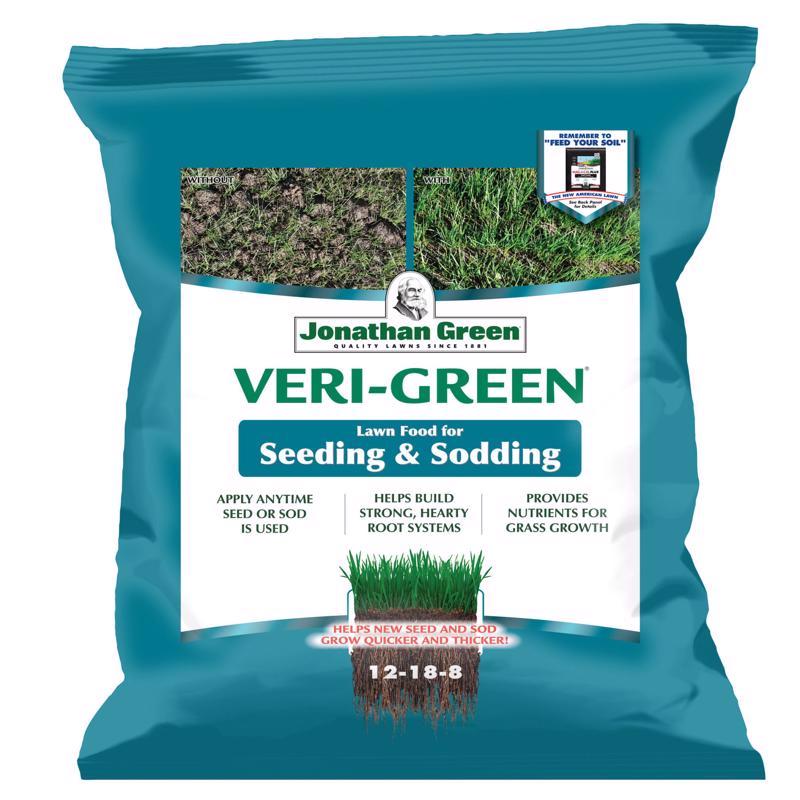 Jonathan Green (16006) Veri-Green Starter Fertilizer for Seeding & Sodding - 12-18-8 Starter Lawn Fertilizer (1,500 Sq. Ft.)