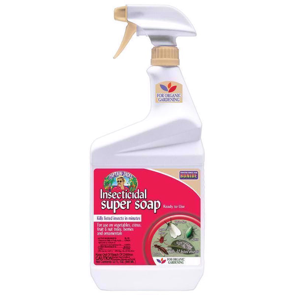 Bonide Captain Jack's Insecticidal Super Soap, 32 oz Ready-to-Use Spray For Organic Gardening and Outdoor Plants 6556