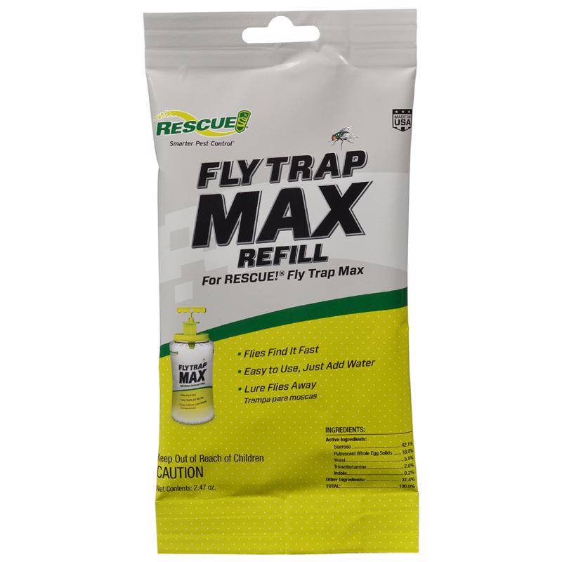 RESCUE! Fly Trap Max Refill – Large Reusable Outdoor Fly Trap (Refill Only)