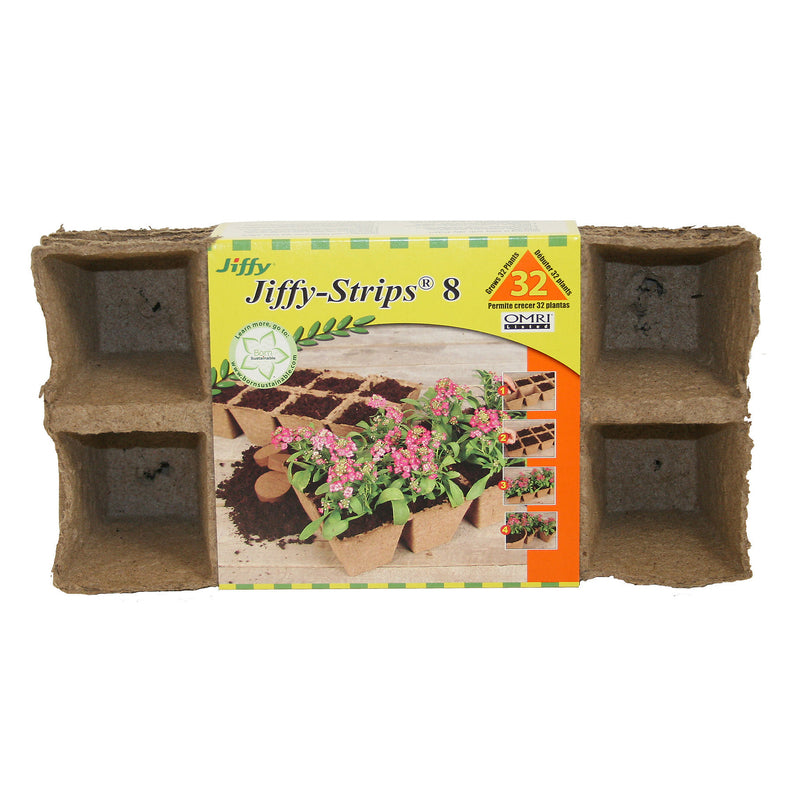 Jiffy 5254 4 Count Seed Start Strips, 2-1/2-Inch, Brown (100055669)