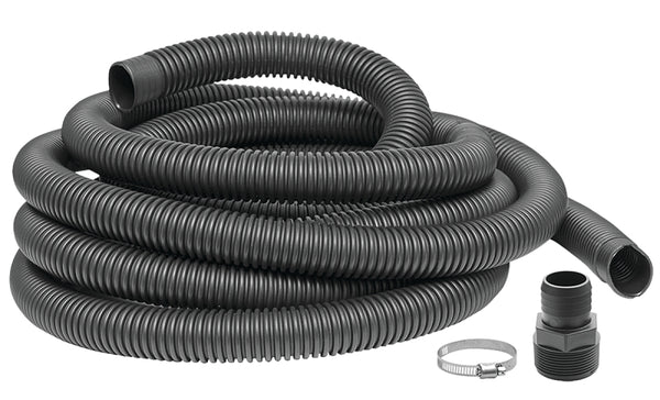 Superior Pump 99624 Universal Discharge Hose Kit, 24-Feet, with 1-1/4-Inch and 1-1/2-Inch Adapters