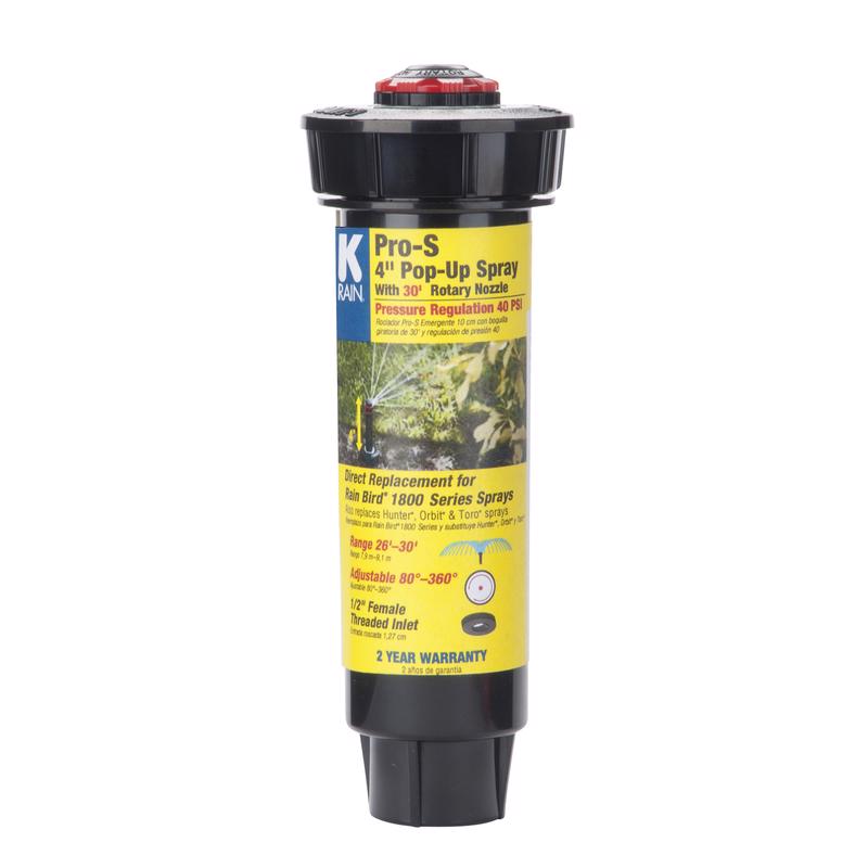 K-Rain 4" Pro-S Spray with Pressure Regulation and 26'-30' Fully Adjustable Rotary Nozzle