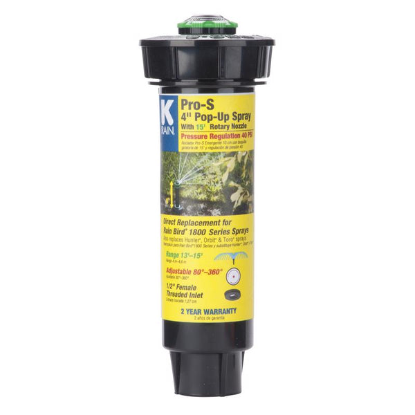 K-Rain 4" Pro-S Spray with Pressure Regulation and 16'-19' Fully Adjustable Rotary Nozzle 30651-PR40