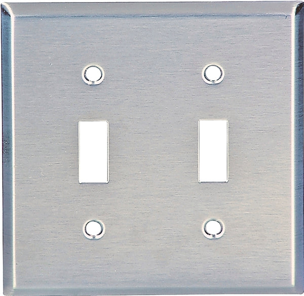 Cooper Wiring 93072-Box Stainless steel Switch Plate 2G 93072-BOX1