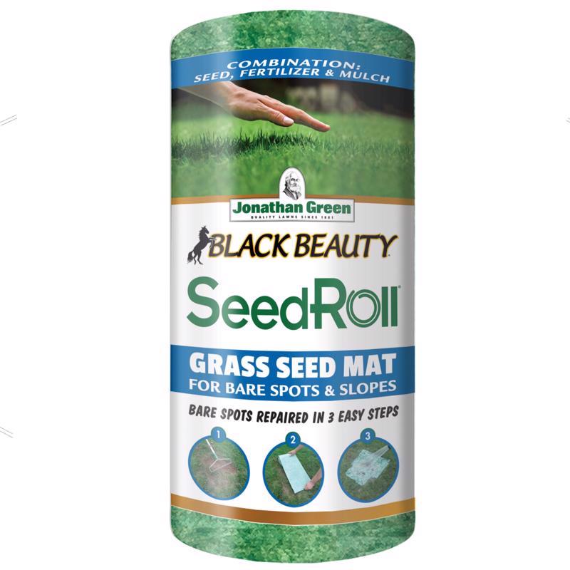 Jonathan Green (10410) Black Beauty SeedRoll Grass Seed Mat - Cool Season Lawn Seed, Fertilizer, & Mulch (50 Sq. Ft.)