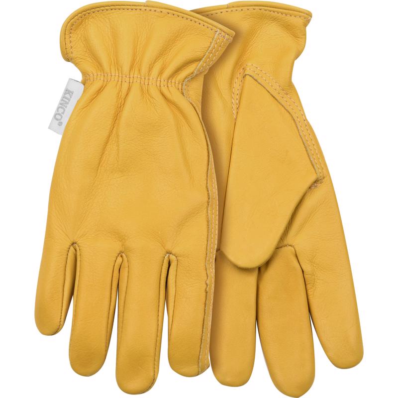 Kinco 98W Womens Work Glove, Unlined Grain Cowhide Driver, Large