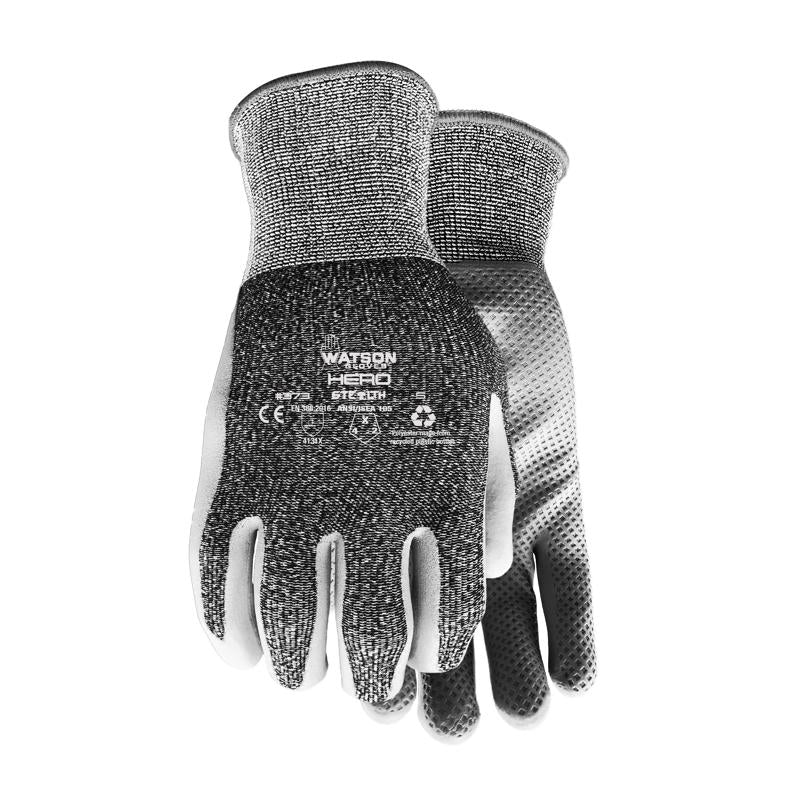 Stealth Watson Gloves Hero Sustainable Nitrile Coated Glove - Eco-Friendly, Made of Recycled Products, WasteNot Yarn (Small)