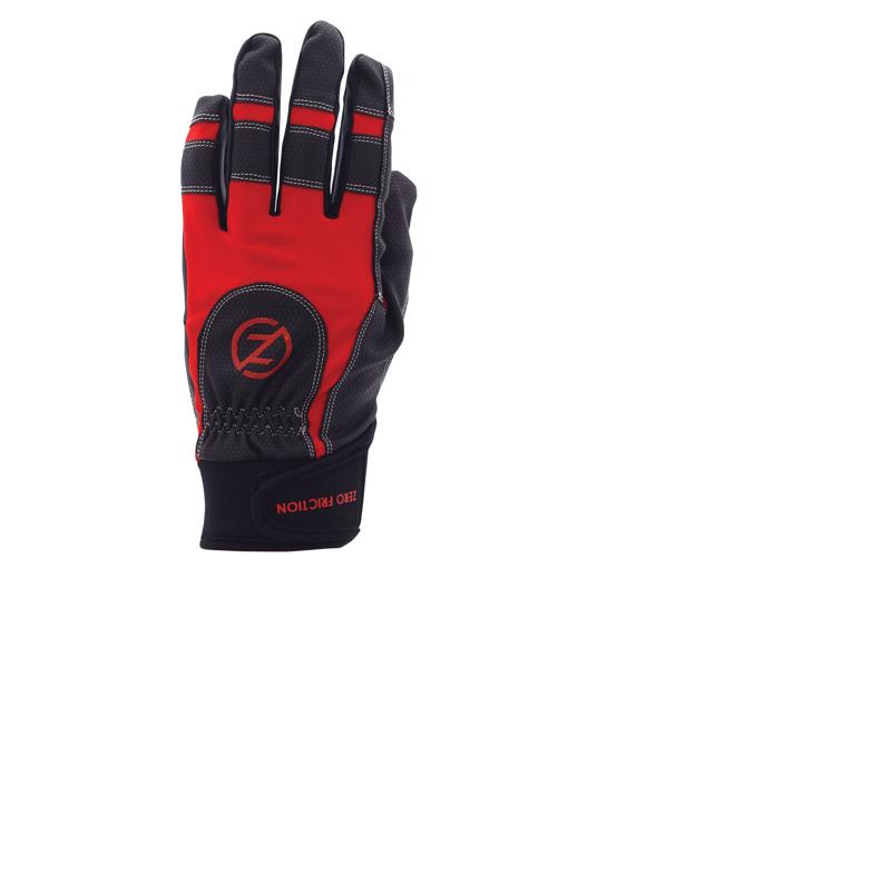 Zero Friction Men's Universal-Fit Performance Work Gloves, Red