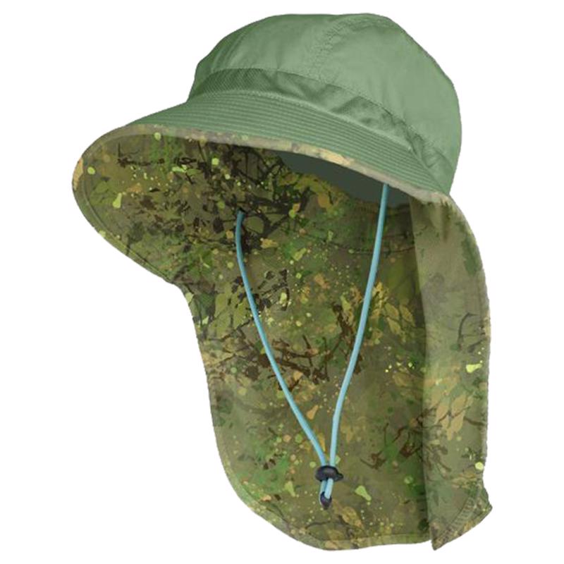 Camo Brush Green Sun Cap by Farmers Defense