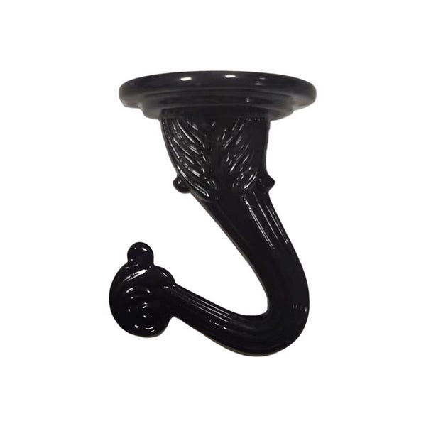 Living Accents Black Zinc 1.5 in. H Sturdy Swag Hook 2 pk 58033