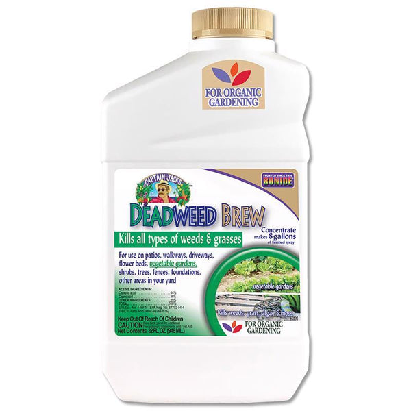 Bonide Captain Jack's Deadweed Brew, 32 oz Concentrate, Controls All Types of Weeds and Grasses, For Organic Gardening 2601