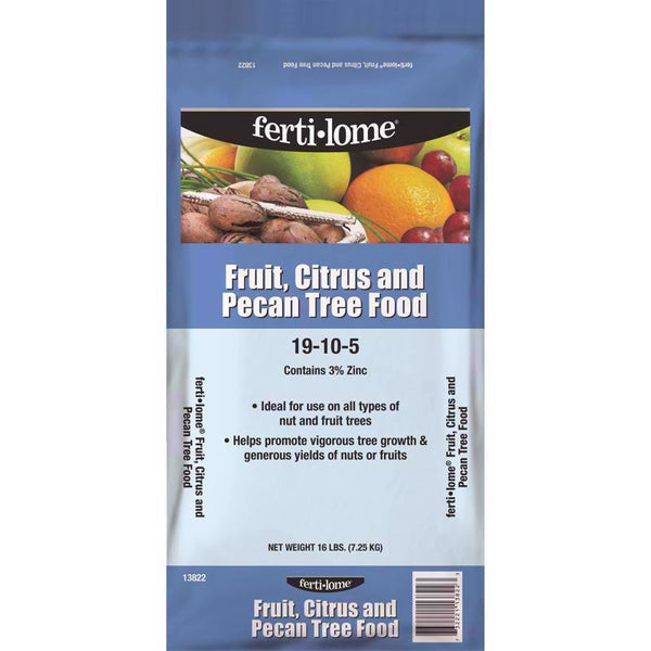 Fertilome (13822) Fruit, Citrus and Pecan Tree Food 19-10-5 (16 lbs.)