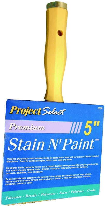 Linzer 3550 Satin and Stain Block Brush-Poly/ Bristle Blend