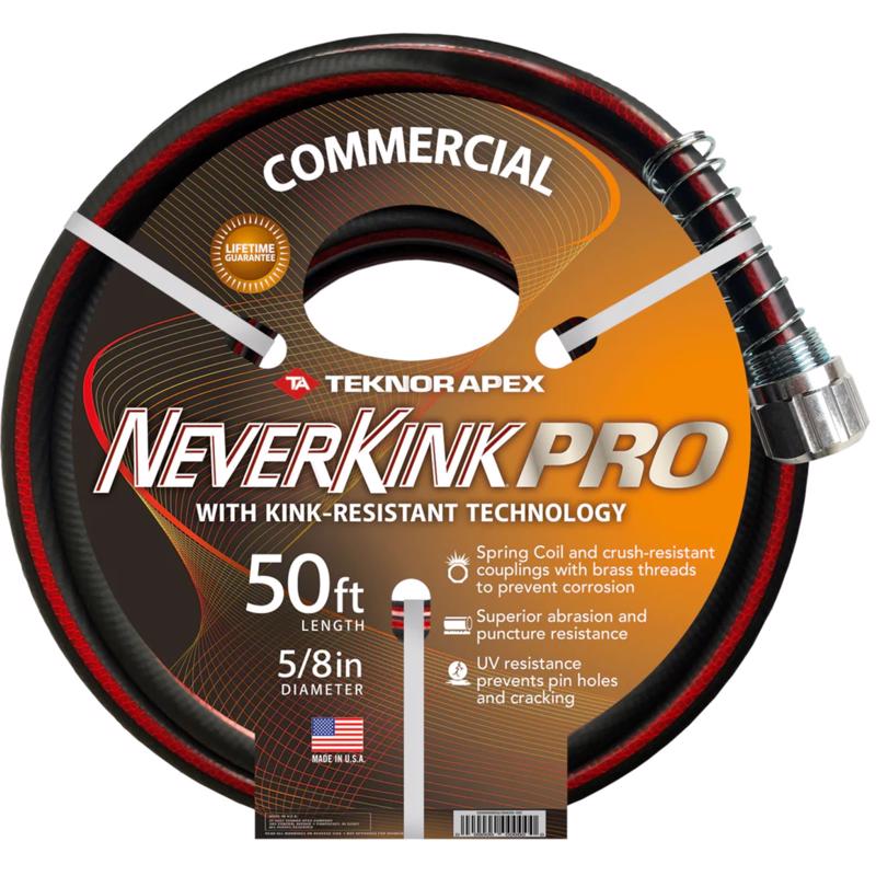 Teknor Apex 8845-50 NeverKink Pro Commercial-Duty Hose - 5/8" x 50'