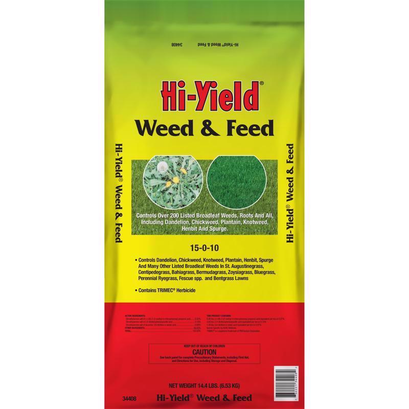 Hi-Yield (34408) Weed & Feed 15-0-10, 14.4 lbs