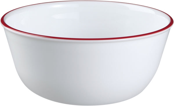 Corelle Vitrelle 6-Piece Soup/Cereal Bowl Set, Triple Layer Glass and Chip Resistant, 16-Oz Lightweight Round Bowls, Portofino 1060572