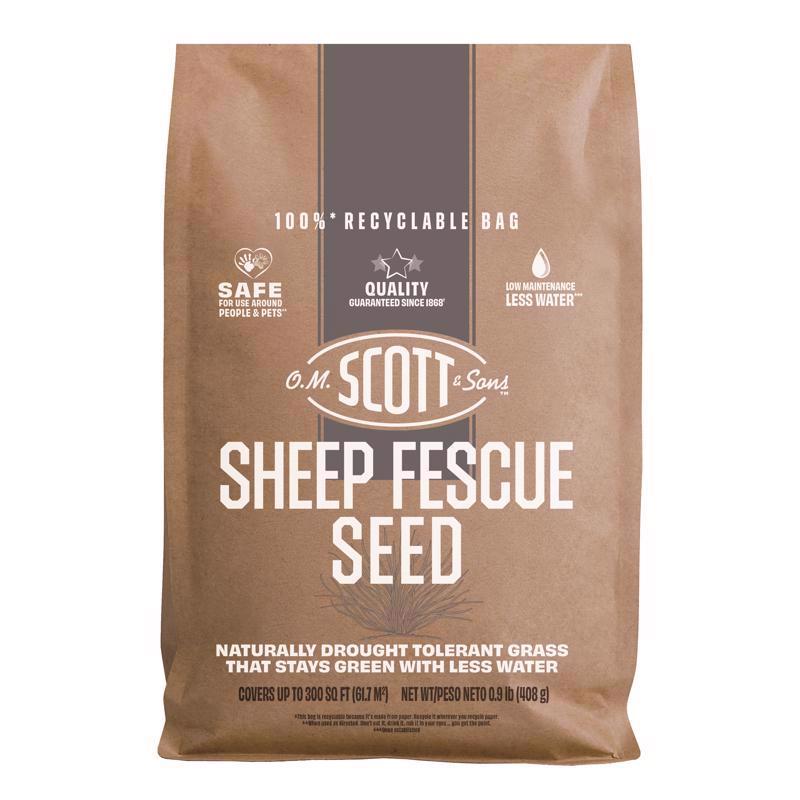 O.M. Scott and Sons Sheep Fescue Seed, Naturally Drought Tolerant Grass, Covers up to 300 sq. ft., 0.9 lb.