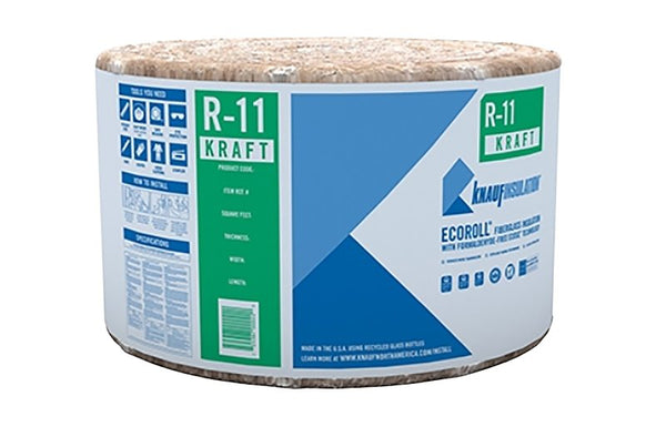 Insul R11k 15x40ft Mini-Roll Brown Fiberglass/Steel KR91E/TAK