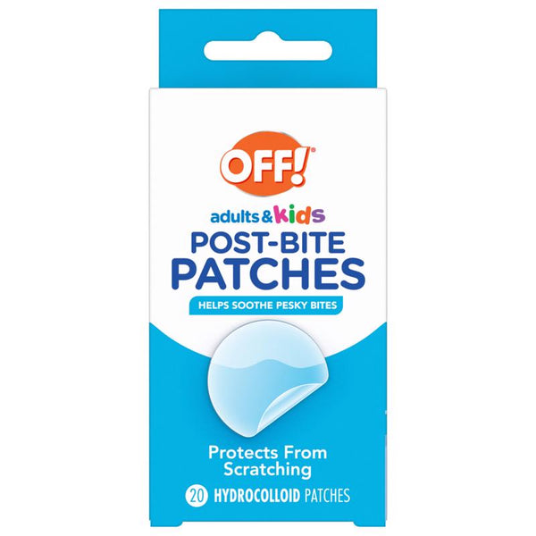 OFF! Post-Bug Bite Patches for Adults & Kids, Camping Essentials, Hydrocolloid Soothing Patches, Latex -Free, 20 Count 05375