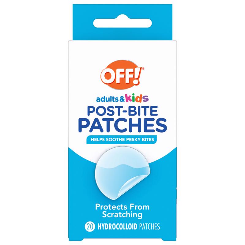 OFF! Post-Bug Bite Patches for Adults & Kids, Camping Essentials, Hydrocolloid Soothing Patches, Latex -Free, 20 Count