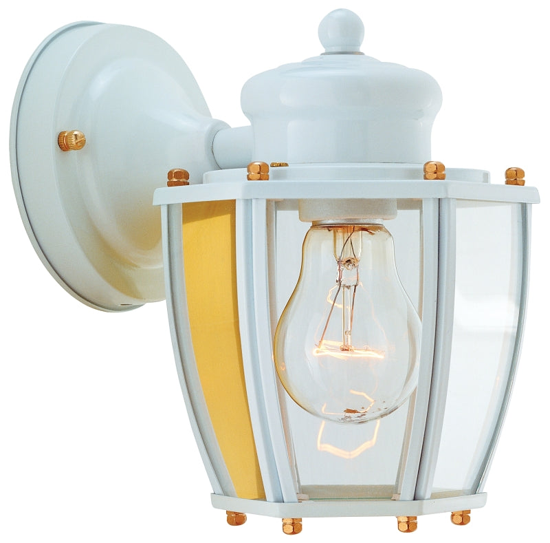 Boston Harbor HV-66961-WH 1-Light Wall Lantern,to 6"x 7-3/4” x 6-1/2”, White