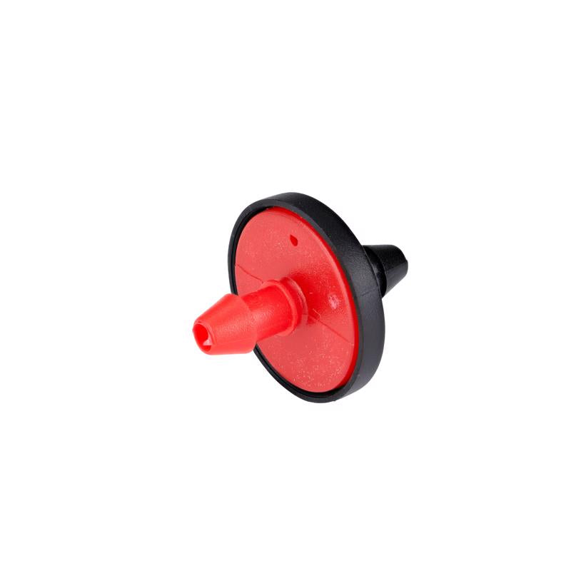 Raindrip Pressure Compensating Mini In-Line Dripper 1/2 Gph 1/4 " Tubing Red / Black Bulk