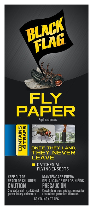 Black Flag HG-11016 Fly Paper, 4-Count