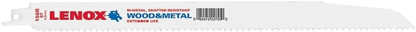 Recip Blade12"6tpi Lenox Bi-Metal 22755OSB156R