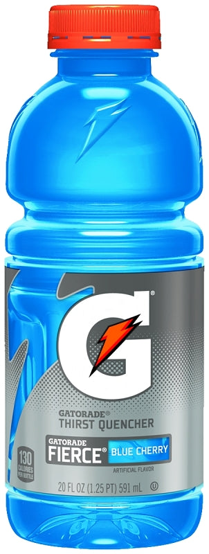 Gatorade Thirst Quencher Fierce, Blue Cherry, 20 Ounce (8 Count) 10412