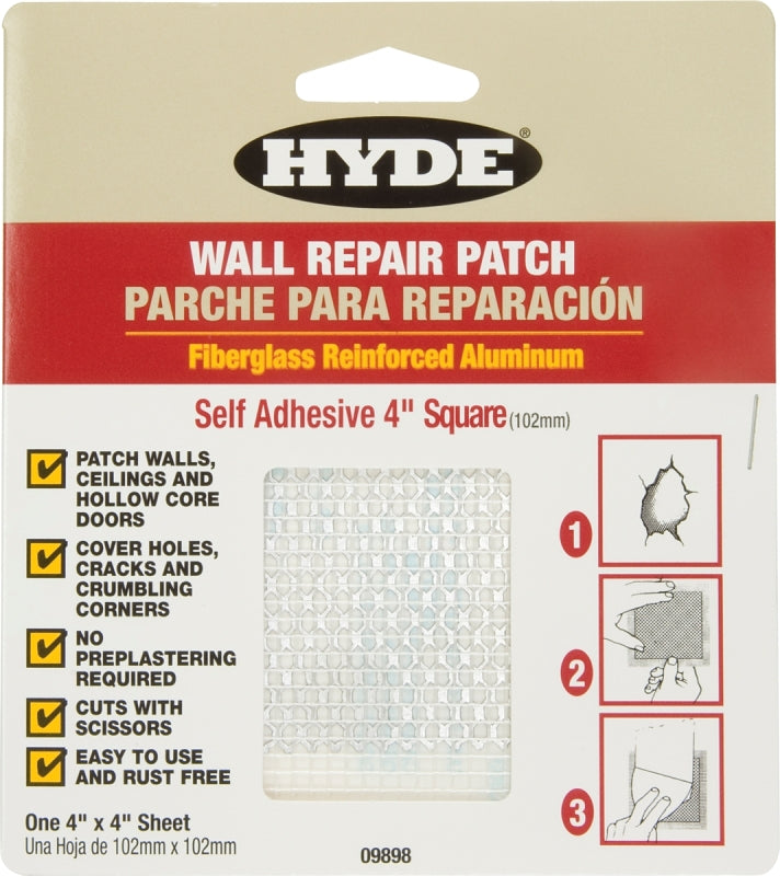 Hyde 9898 Drywall Patch, 4 x 4