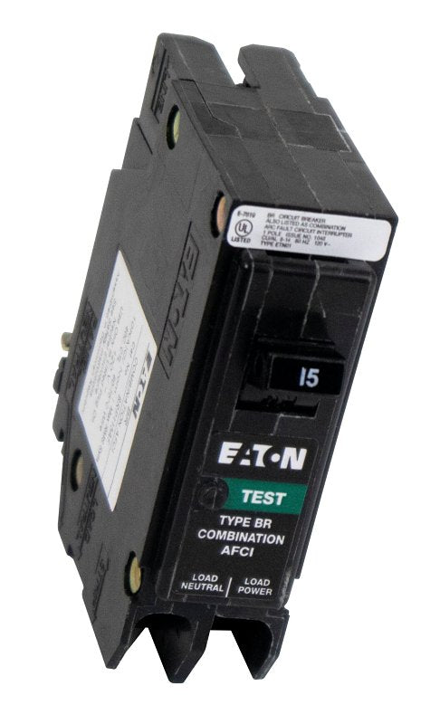 Cutler-Hammer BRP115AF Eaton 15 amps Combination AFCI Single Pole Circuit Breaker, Black