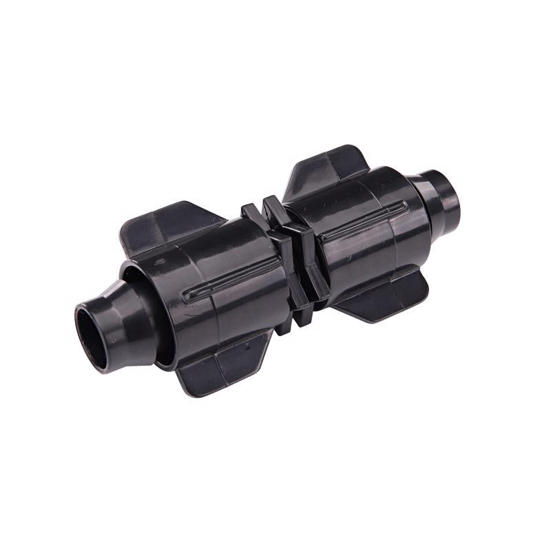 Raindrip S5600UB, Smart Loc Universal Coupling, Drip Irrigation Fitting for 1/2-Inch, 5/8-Inch, & 0.710-Inch Supply Tubing and Dripline, Black