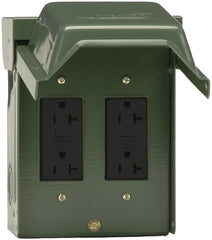 Midwest U012010GRPP Outdoor Power Outlet Green