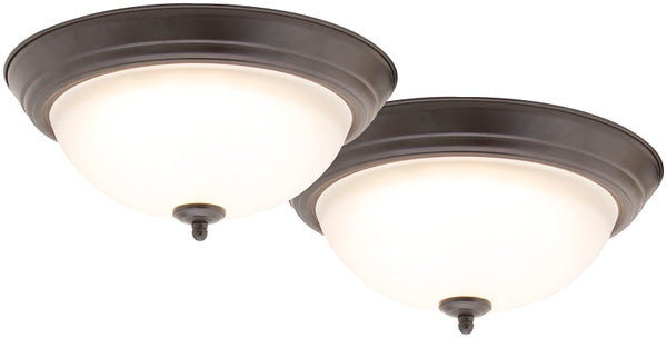 Boston Harbor Light Led 13in Flsh Mnt Bronze ZD13-BR-C