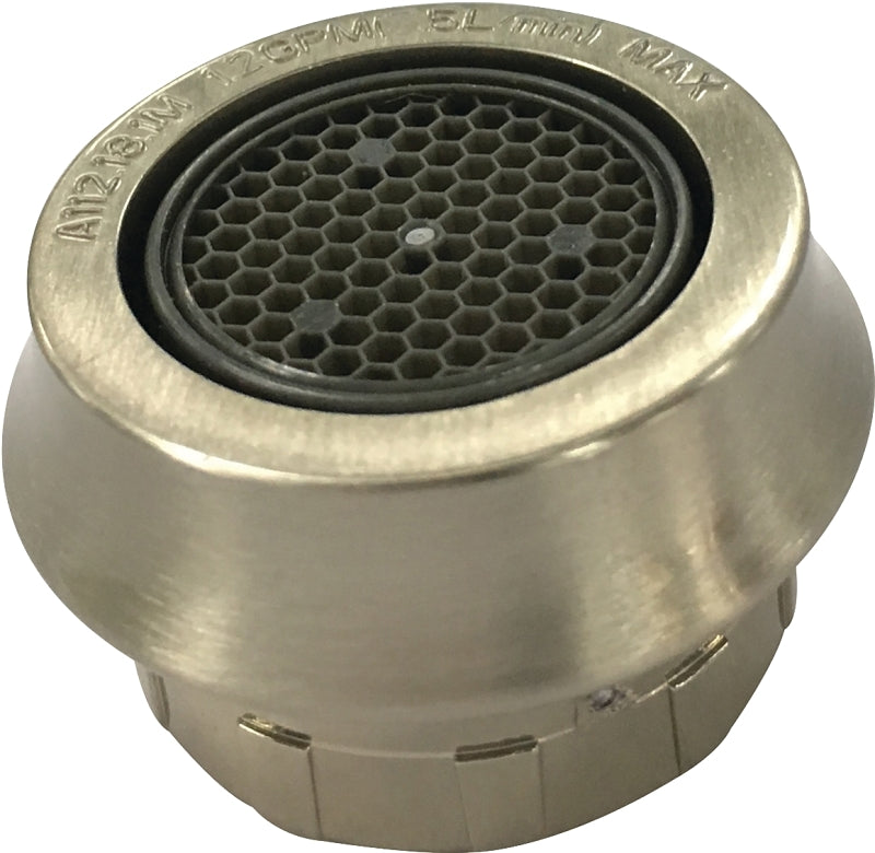 BOSTON HARBOR A500157NNP-51 7112493 Faucet Aerator, Female, Brushed Nickel, 0.71 in H W X 1.02 in D
