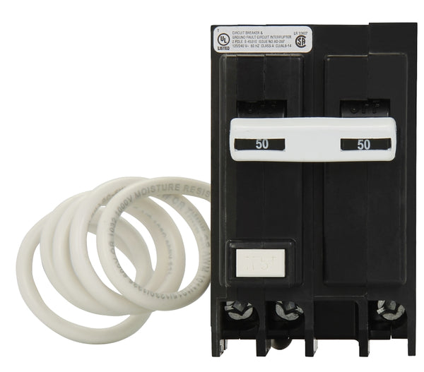 EATON CORPORATION GFTCB230 Cutler Hammer Ground Fault Circuit Breaker, 30 A, 120/240 Vac, 10 Kaic, 14-4 Awg, 2 Poles