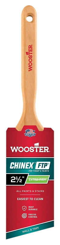 Wooster Brush 4410-2 1/2 Chinex FTP Angle Sash Paintbrush, 2-1/2 Inch
