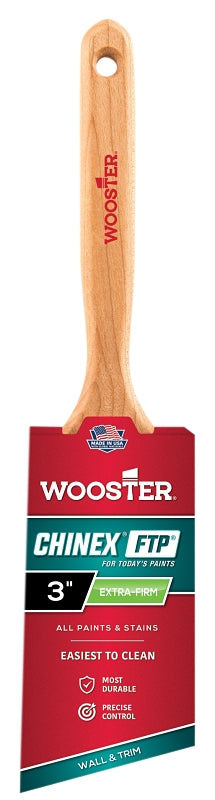 Wooster Chinex FTP 3 in. W Angle Chinex Trim Paint Brush