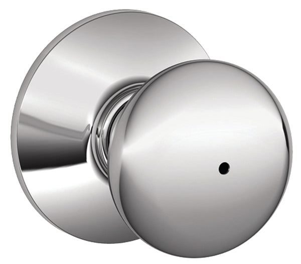 Schlage F40PLY625 Plymouth Privacy Knob, Bright Chrome