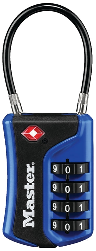 Master Lock 4697D Set Your Own Combination TSA Approved Luggage Lock, 1 Pack, Assorted Colors