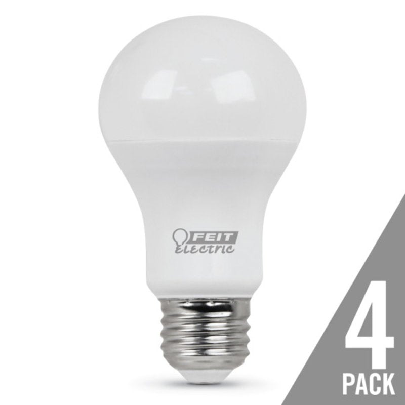 Feit Electric A800/835/10KLED/4 60W Equivalent A19 Non-Dimmable LED Light Bulb (4 Pack), 3500K Neutral White, A19 4.2" H x 2.4" D