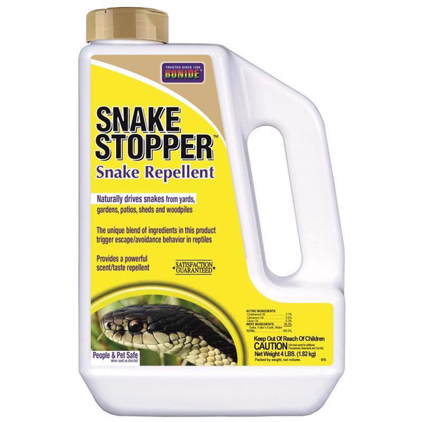 Bonide Snake Stopper Snake Repellent, 4 lb. Ready-to-Use Granules for Outdoor Pest Control, People & Pet Safe 8754
