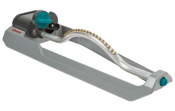 Gilmour 3600 Sq Ft Adjustable Rectangular Lawn Sprinkler, Oscillating Water Sprinkler for Large Area Coverage, Hose Sprinkler for Lawn and Garden, Gray 880203-1001