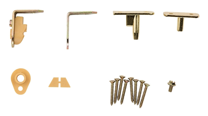 National Hardware DPV130 Swing N Stay Cafe Door Hinge in Brass