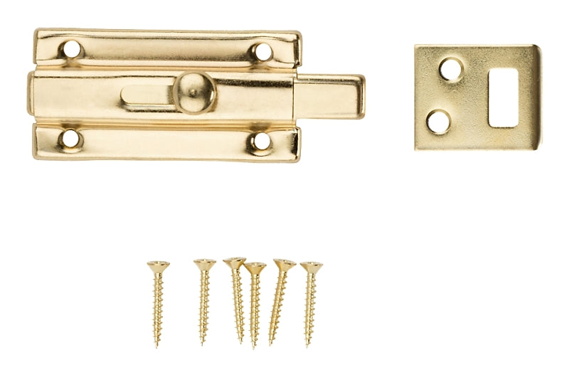 National Hardware N152-850 V860 Slide Bolt in Brass