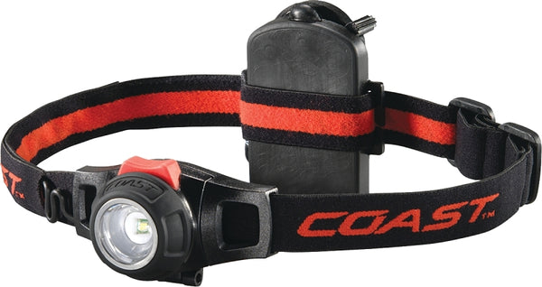 COAST HL7 330 Lumen Focusing LED Headlamp with TWIST FOCUS, Black 19284